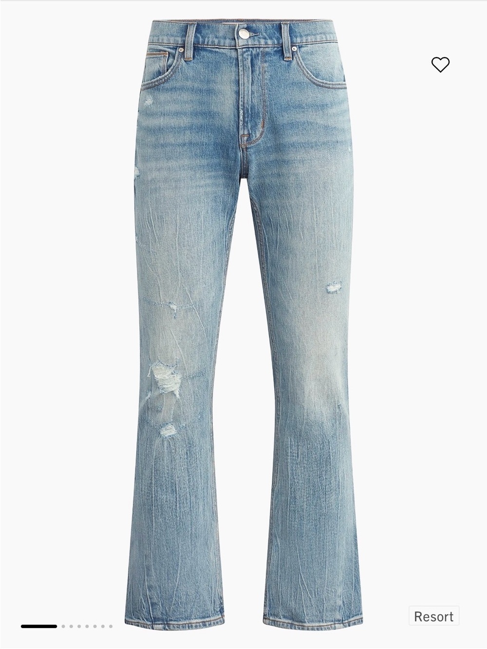 Hudson Jeans Light Blue Relaxed Straight Jeans